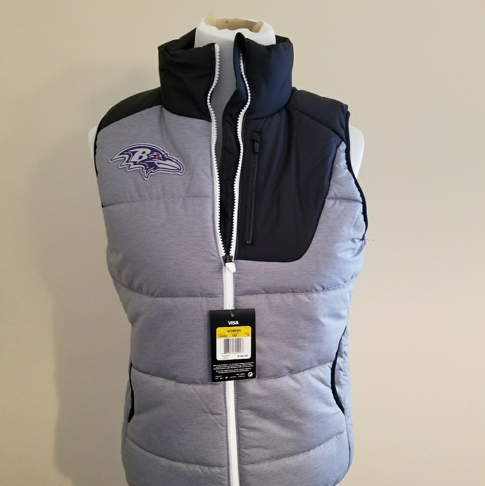 Baltimore ravens women's nike vest black and grey